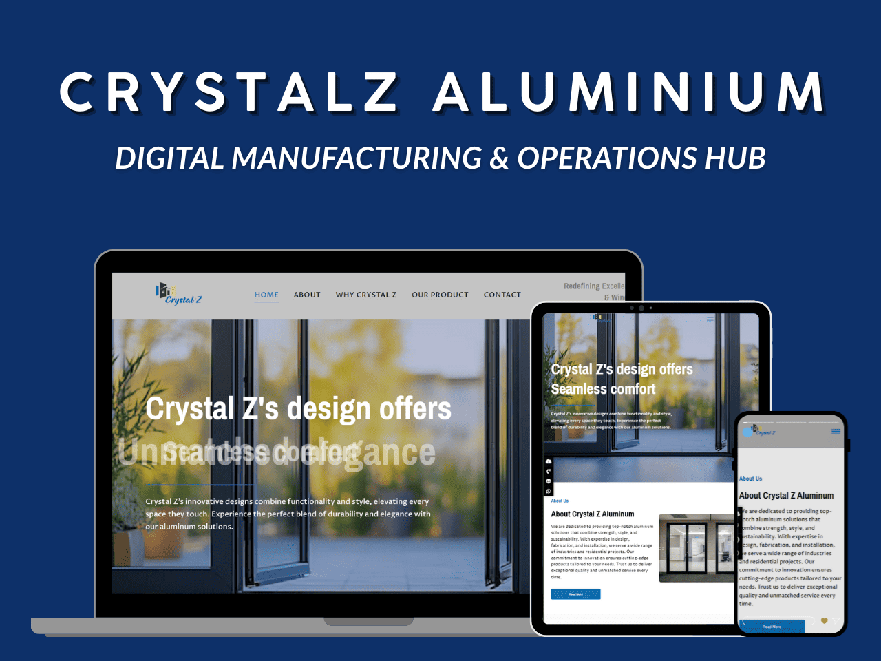 The team from Acadify Solution in a strategic meeting with 'Crystalz Aluminium'.